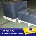 Clear Lenticular Printing Material UV Curing PET Plastic Lens 75 lpi Flip 3D