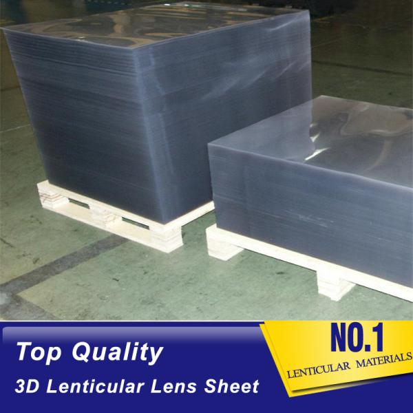 clear 0.9mm Thick 3D Lenticular Lenses PET Plastic Sheet 70 LPI Lenticular