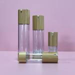 Round Shape 15ml Bamboo Airless Spray Bottle For Serum