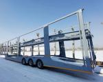 Compact Vehicle Transport Versatile 3axle Car Trailer for Loading Weight of 40t