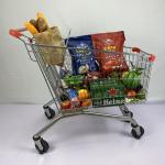 180L Q195 Steel Supermarket Shopping Trolley CE Certificate