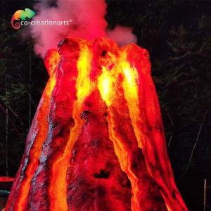 Quality Water Repellent Custom Made Animatronics Fiberglass Volcano For Amusement Park wholesale