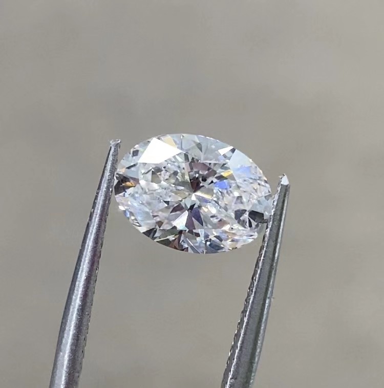 Certified Synthetic Diamonds Oval brilliant cut 1-3CT cvd Lab Made Diamonds Colorless Diamond