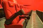 Professional Theater Room Furniture , Curved Theater Seating Powder Coating