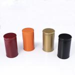 White Saffron Tin Box Cylinder Jar Nice Can 180 Grams Round Metal Tinplate