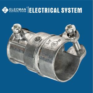 Quality Zinc Die Cast 3/4&quot; EMT to 3/4&quot; FMC Combination Couplings Squeeze Type wholesale