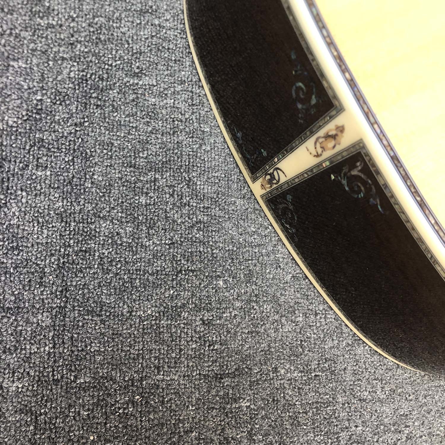 Custom 12 Strings Solid Spruce Top 41 Inch Dreadnought Deluxe Abalone Binding Acoustic Guitar Umbrella Logo on Headstock