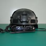 Face Recognition 14μm Smart Temperature Measuring Helmet