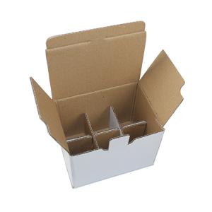 Quality OEM Moving 6 Bottle Cardboard Wine Boxes 1-3mm Deviation wholesale