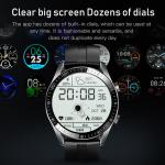 HL59 Smartwatch Electronic Couples 1.28 inch ECG PPG Blood Pressure Watch No