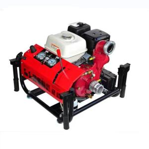 Quality Hand Lift Vacuum Petrol Fire Fighting Pump 2.5 Inch 13HP Gas Fire Pumps wholesale