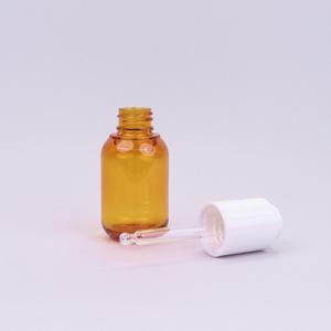 Quality Amber PETG Plastic Eye Dropper Bottles 30ml With White Dropper For Hair Serums wholesale