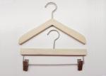 Triangle Style Solid Wooden Retail Store Hangers For Women / Kids Clothes