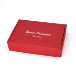 90d Red Corrugated Mailing Boxes Glossy / Matt Lamination With Logo