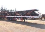 Shipping Container Trailer Transport 20 Ft 40ft Container 3 Axle Flat Bed