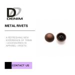 Metal Engraved Rivet With Logo | Brass Rivet