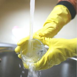 Quality Reusable Anti-Oil Latex Kitchen Rubber Gloves Kitchen Dishwashing Gloves wholesale
