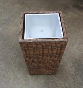 Quality Hand-Woven Wicker Flower Pot For Outdoor Garden / Greenhouse / Bar wholesale