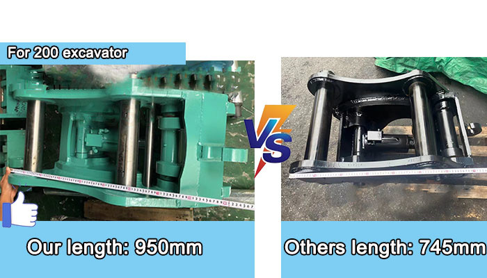 1-50T Mini Excavator Quick Hitch Hydraulic System For Construction Attachments