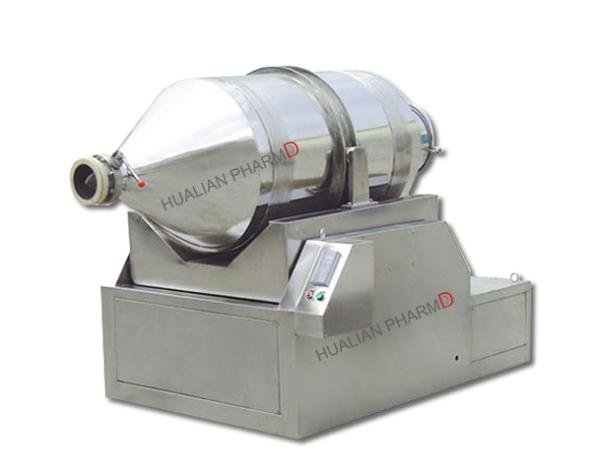 Wet Powder Pharmaceutical Mixing Equipment Industrial Heating Two Dimensional