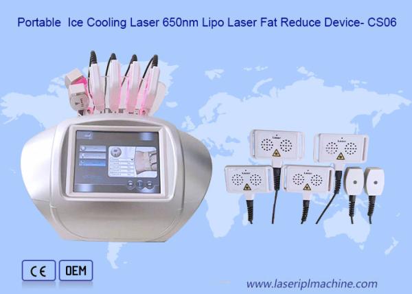Cheap Touch Screen Ice Cooling Lipolaser Slimming Beauty Machine 650nm for sale