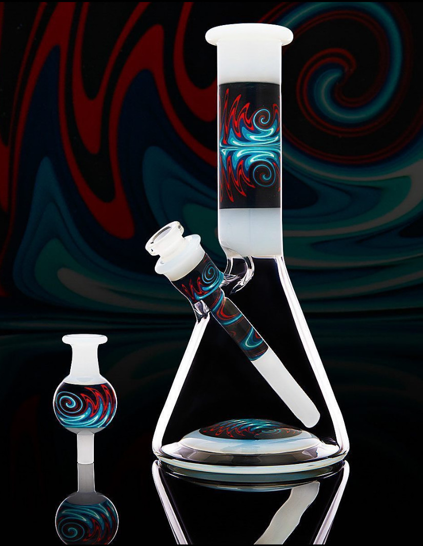 8" Beaker Sky High Heavy Tobacco Glass Water Pipe Hookah Mixed Colors