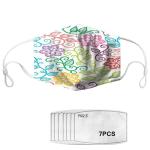 Recyclable Letter Printed Decorative Cloth Face Mask