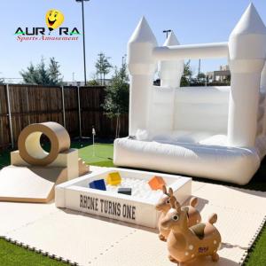 Quality Party Rental Inflatable Soft Play Equipment Mobile Playground Beige Soft Ball Pit Pool wholesale