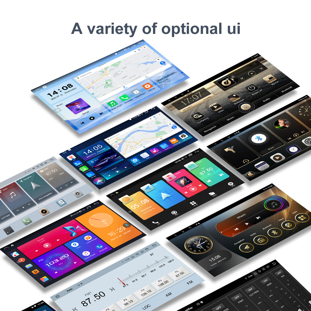 Universal 2Din Car Radio with Wireless Android Auto/CarPlay and Rear-View Backup Camera