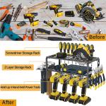 Efficiently Store Your Metal Wall-Mounted Drill Holder with Our Heavy Duty Tool
