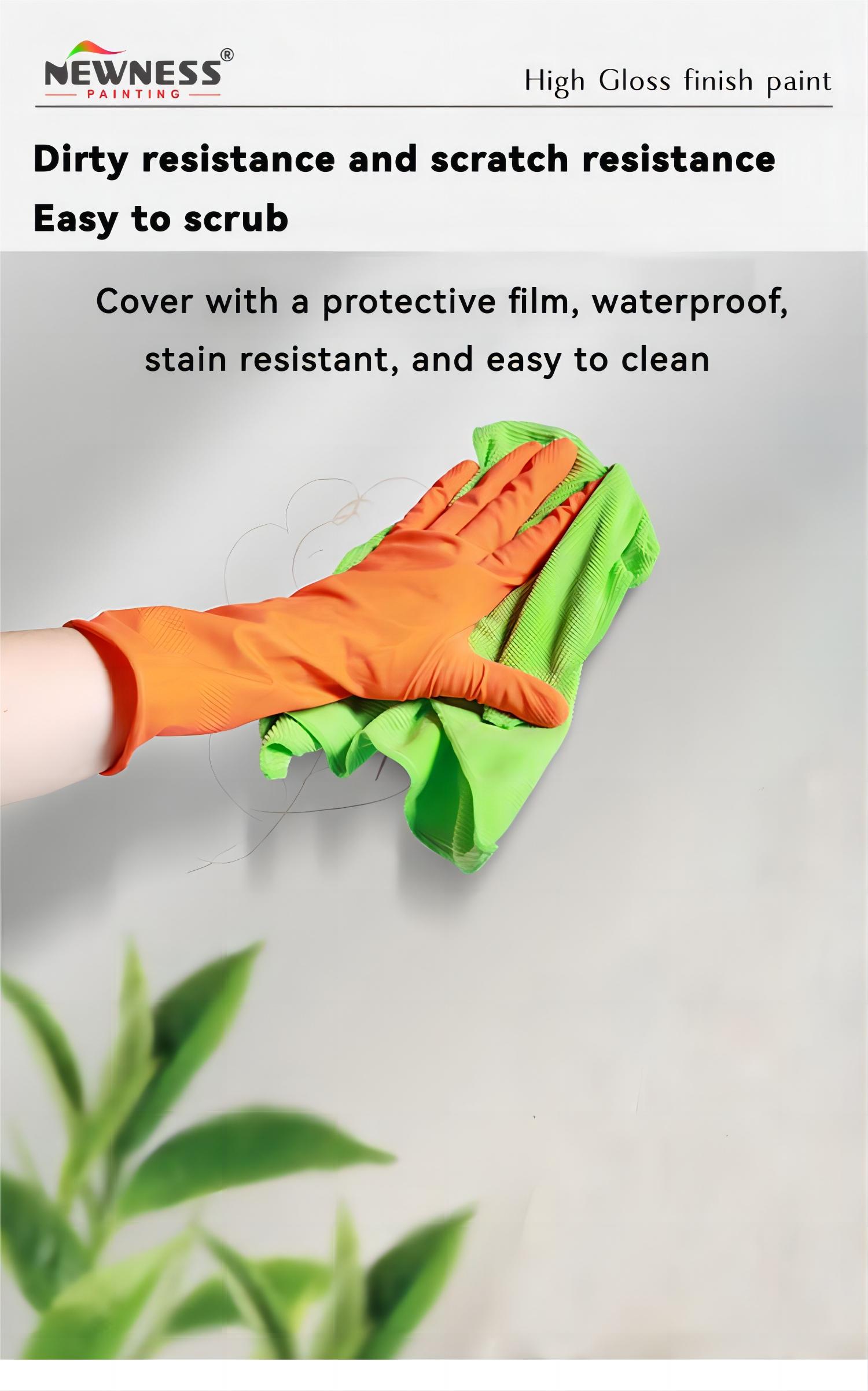 Acrylic Waterproof Wall Paint With High Gloss Finish For Glossy And Waterproof Coating