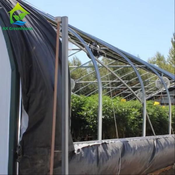 Auto External Blackout Greenhouse Light Dep Greenhouse White-Black Film