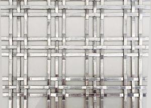 Quality 1''x1'' Decorative Architectural Woven Wire Mesh Triple Flat Anti Impact wholesale