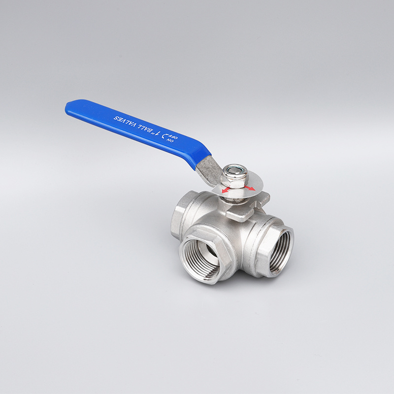 DN15-DN100 L-Type Three Way SS304 Ball Valve