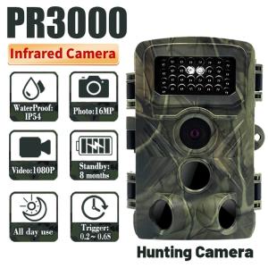 Quality 30FPS Video HD Trail Camera 16MP Resolution 34pcs IR LED Infrared Hunting Camera wholesale