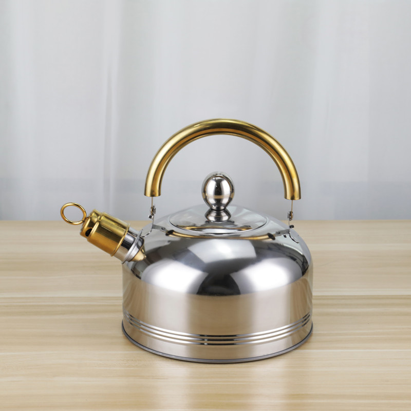 High Quality Kitchen Cooking Pot Set 12 Pcs Stainless Steel Cookware Set With Golden Handle