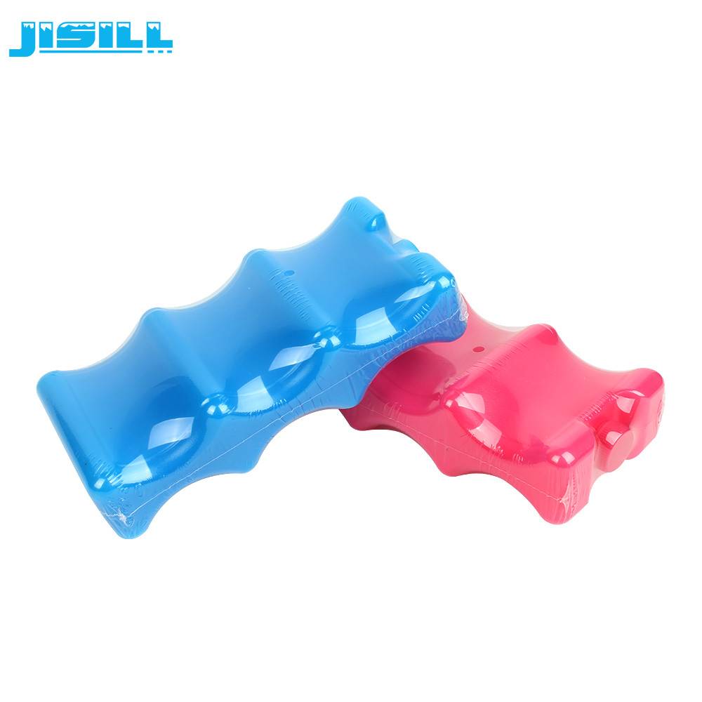 Lightweight Wave Shape Breast Milk Ice Packs Ice Brick , Cans Beer Holder Cooler Ice Pack