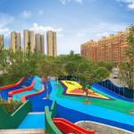 Color Full Playground Safety Flooring Odorless Rubber Granules Wear Resistant