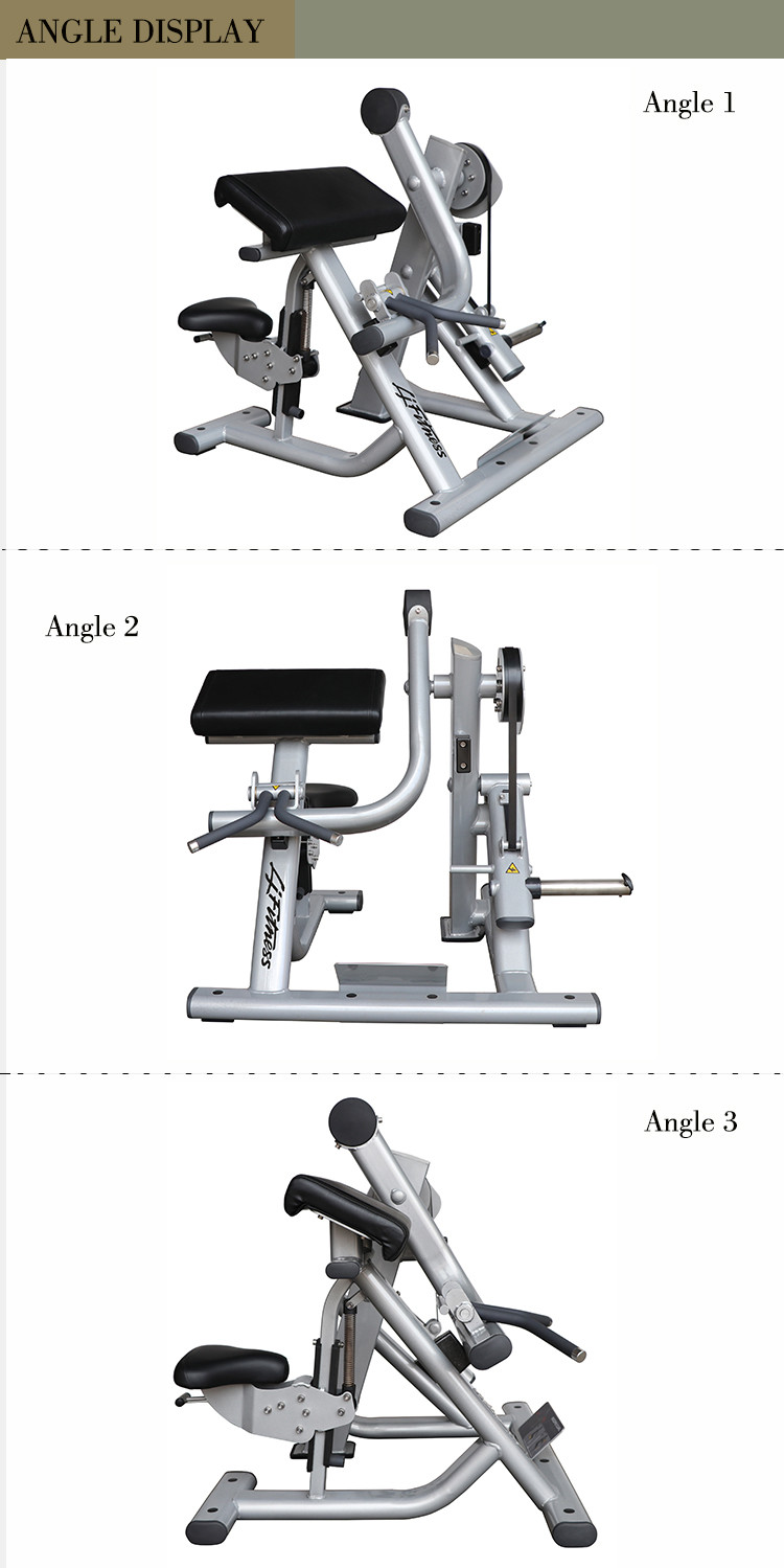 Life Fitness Biceps Curl Hammer Strength Exercise Machine Color Customized