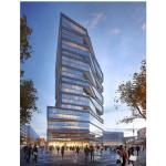 Unitized Glass Curtain Wall Facade Waterproof Double Tempered Glazing
