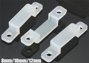 Quality Transparent LED Strip Light Connectors 8mm / 10mm / 12mm With Silicone Material wholesale
