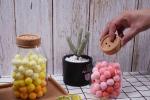 LFGB Yuelin Glass Bottle Corks Lid Container Storage Jar 0.9*0.7in