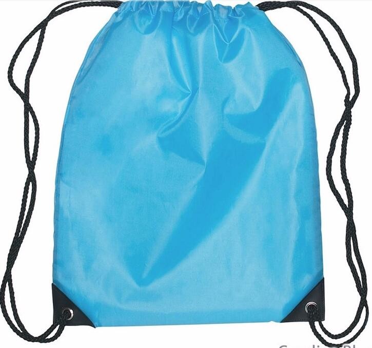 Recycled Foldable Nylon Polyester Tote Bag with logos polyester shopping bag Custom advertising handle non woven bag PAC