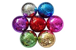Quality golden golf balls &amp;silver golf ball wholesale