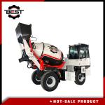 Bidirectional Driving Mobile Concrete Mixer Truck For Road Construction