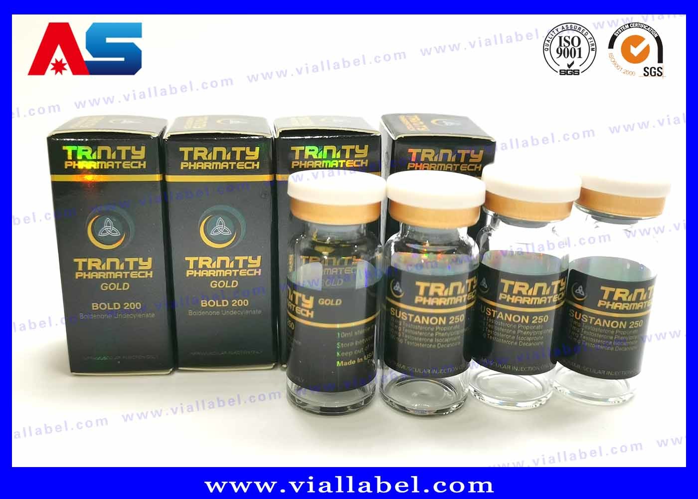 Matt Lamination Small Packaging Boxes 10ml Vials Injectable Peptide 325g Paper