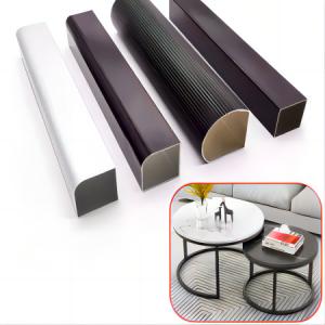 Quality Silver Black 6061 Anodized Aluminum Rectangular Tube Round Tube wholesale