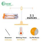 60% Sn 40% Pb Rosin Core Solder Wire 0.5-2.0mm 250-260℃ Working Temperature
