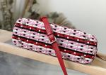 Rattan Weaving Handmade Crossbody Bag , Red Handmade Rattan Bag