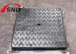 Double Sealed Ductile Iron Manhole Cover Black Square Storm Drain Cover